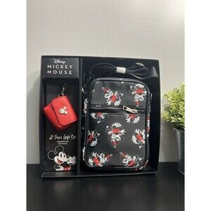 Disney Mickey Mouse Minnie Mouse Crossbody bag 2 PCs Gift Set NIB
